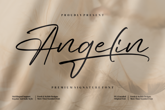 Angelin: A Script Font That Elevates Campaign Typography