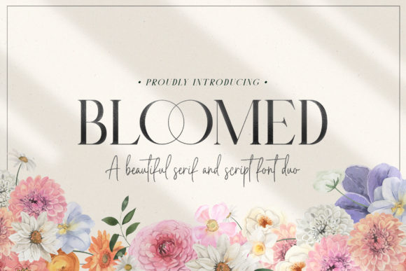 Bloomed Duo: A Chic Script Font for Lifestyle Publishing