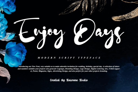 Enjoy Days: A Refined Script Font for Modern Marketing and Digital Design