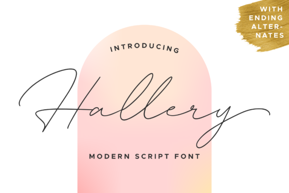 Hallery: A Timeless Handwritten Font for Crafters and Makers