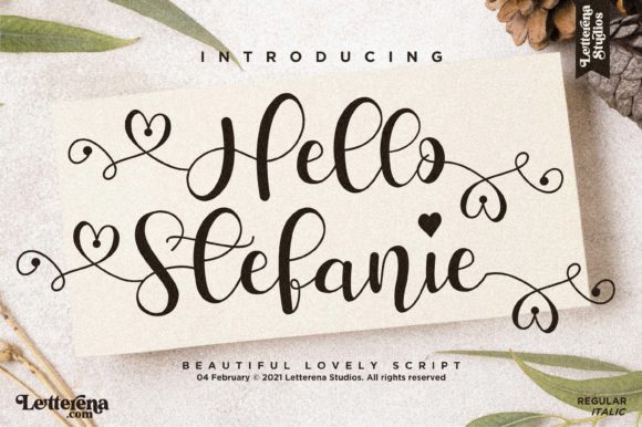 Hello Stefanie: A Handwritten Font That Elevates Modern Marketing Design