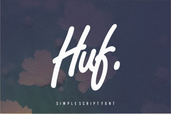 Huf: A Handwritten Script Font for Modern Web and Digital Design