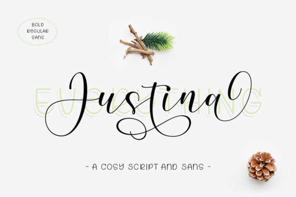 Justina Duo: A Designer’s Review of This Elegant Script & Sans Serif Typeface