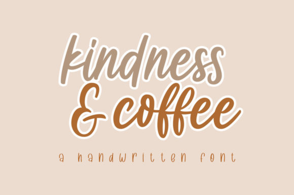 Kindness Coffee: A Handwritten Font That Brings Heart to Every Craft