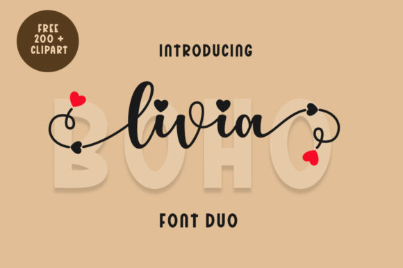 Livia Boho: A Versatile Script & Display Font for Editorial Design