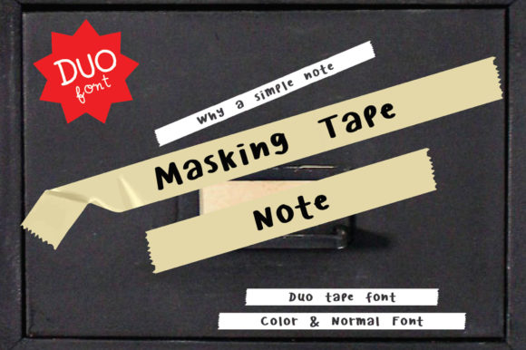 Masking Tape Note Font: Adding Personality to Modern Web Design