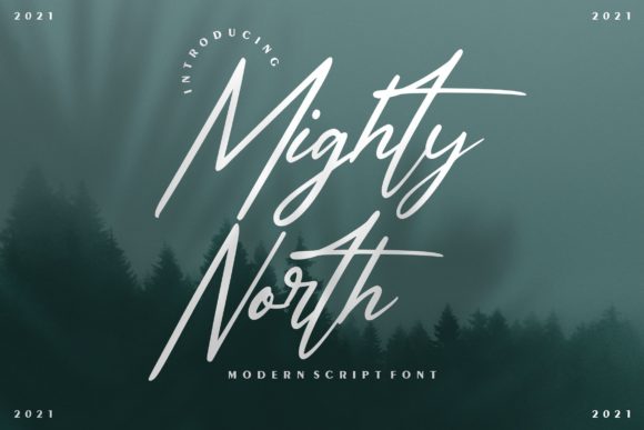 Might North: A Modern Script Font for Digital Design and Brand Identity