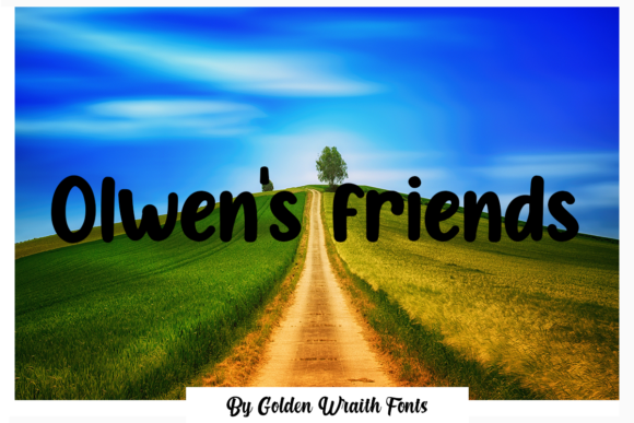 Olwen s Friends: A Handwritten Font for Relaxed Editorial Design