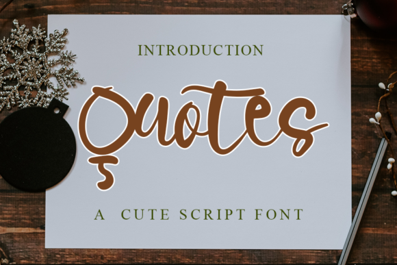 Quotes Font: Elevating Brand Elegance with Refined Script Typography