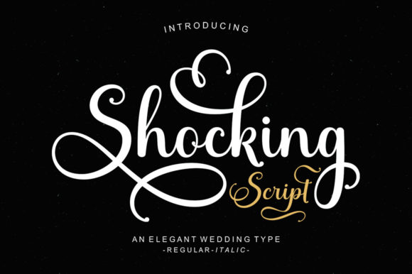 Shocking: A Dazzling Script Font for Editorial Elegance