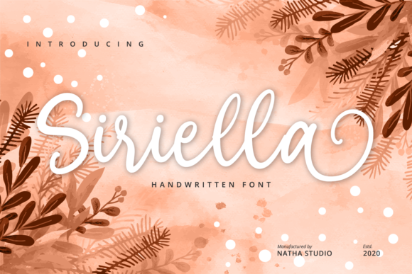 Siriella: A Handwritten Script Font for Modern Editorial Design