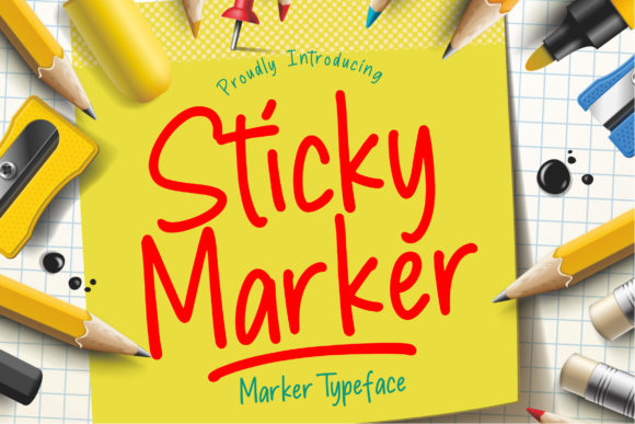 Sticky Marker: A Handwritten Font That Brings Personality to Editorial Design
