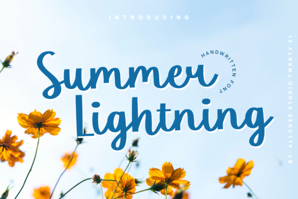 Summer Lightning: A Handwritten Font for Dynamic Editorial Design