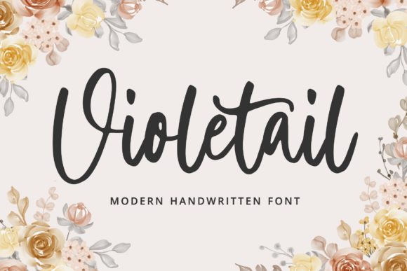 Violetail Modern: A Handwritten Font for Elegant Digital Branding