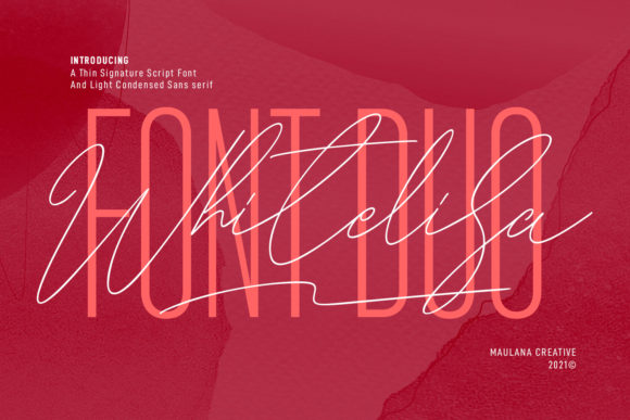 Whitelisa: A Stylish Script & Sans Serif Typeface for Modern Web Design
