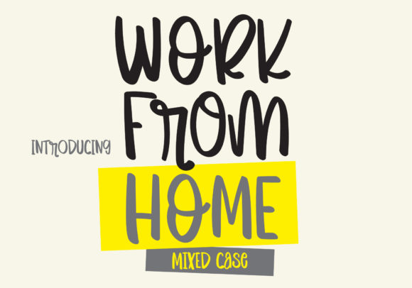 Work from Home Font: A Handwritten Script for Crafty Creations